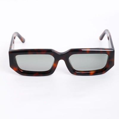 Leopard-Green Luxury Italian Handmade Brand Designer Rectangle Unisex glasses