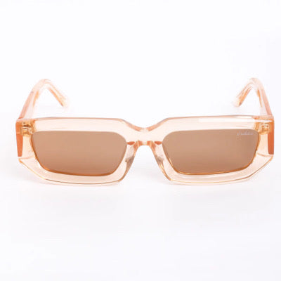 Champagne-Brown Luxury Italian Handmade Brand Designer Rectangle Unisex glasses