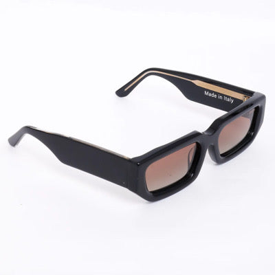 Black-Orange Luxury Handmade Brand Designer Rectangle Unisex glasses