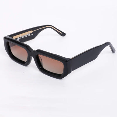 Black-Orange Luxury Handmade Brand Designer Rectangle Unisex glasses