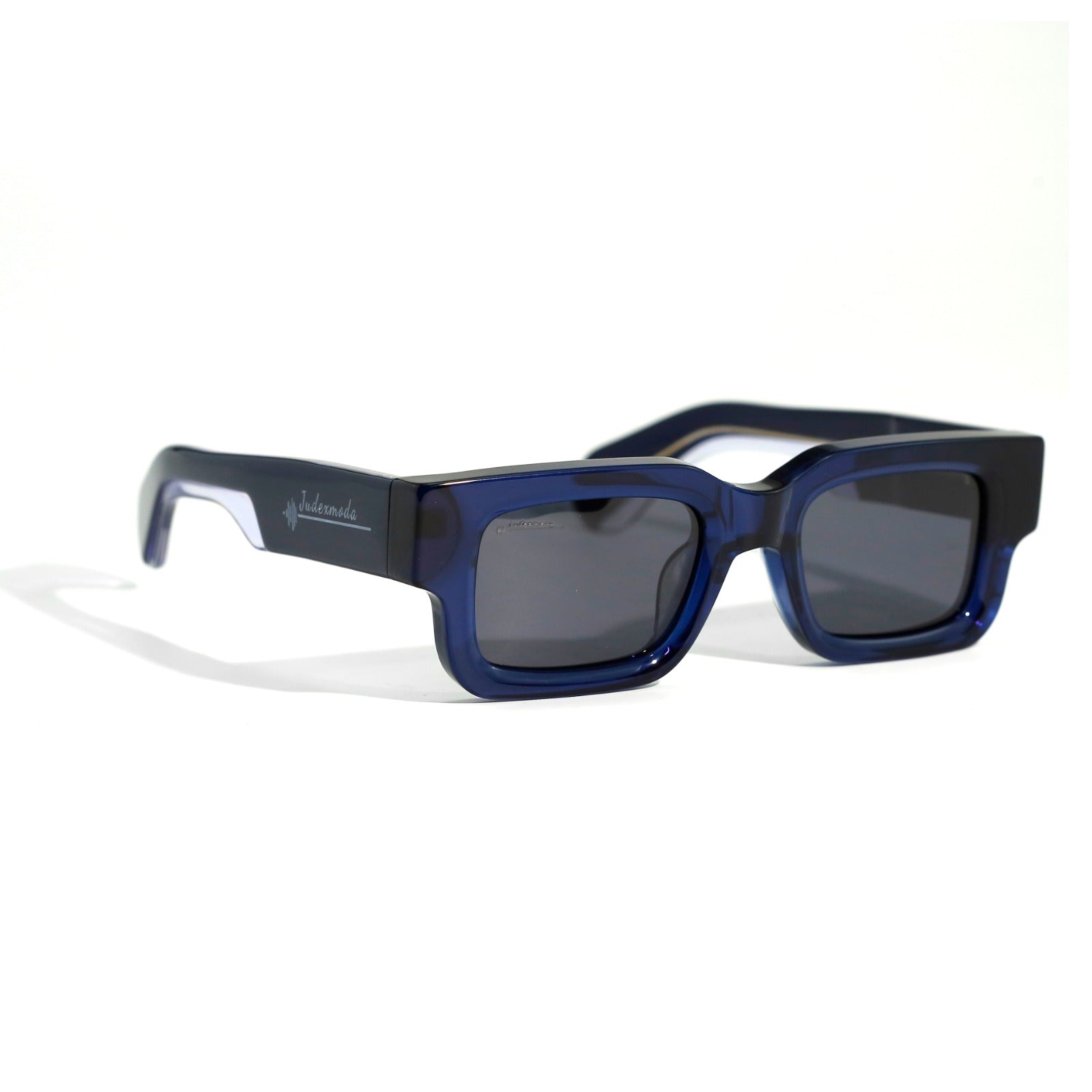 Blue Square Unisex Handmade Designer glasses